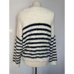 La Ligne x Target Fuzzy Blue and White Striped Sweater Size 1X Photo 1