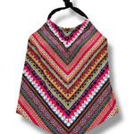 Aqua Green  Womens Tankini Swimsuit Top Geo Print Handkerchief Hem Halter Medium Photo 0