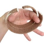 Brown & White Yarn Wrapped Aztec Native Pattern Cuff Bracelets Tan Photo 5
