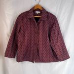 Coldwater Creek Asian Flair Embossed Maximalist Multicolor Jacket Plus Size 1X Photo 8