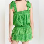 Amanda Uprichard  COTTER mini DRESS IN BANDANA PRINT green paisley XL Photo 4