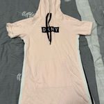 DKNY Blush Hooded Dress with Pocket Photo 0