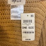 Style & Co Solid Waffle-Knit Scarf Camel Photo 2