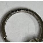 Brighton ELLINGTON DOUBLE HEART REVERSE DESIGN TWO TONE W/BLK ENAMEL KEY CHAIN Photo 2