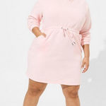 Torrid  Light Pink Mini Fleece Hoodie Sweatshirt Dress - New - Size 14/16 (1) Photo 0