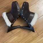 Michael Kors Suede Fur Lined Clog Heels Photo 2