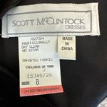 Scott McClintock Vintage Black Velvet & Gold Lace Party Dress Size 8 Photo 15