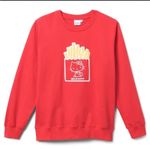 Sanrio  Red Hello Kitty French Fry Sweatshirt sz L Photo 0