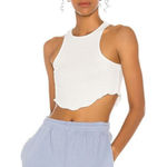 H:ours  white waffle cropped tank Size Small Photo 0