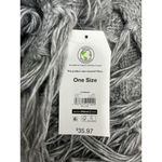 Time & Tru Womans  Gray Cable Knit Turtleneck Poncho One Size Photo 5