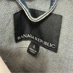 Banana Republic  Classic Blue Denim 100% Cotton Jacket Sz L Photo 3