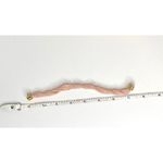 Pink Pearl Beaded Twisted Necklace & Bracelet, Hoop Pearl Earrings Set White Photo 3