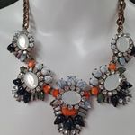 Vintage‎ Retro Mod Mirror Oval Necklace Black Photo 0