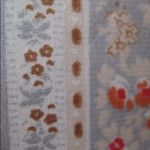 Vintage 70s Blue Pink Bow Top Blue Size L Photo 5