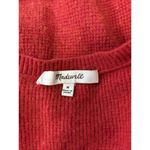 Madewell Asherton Waffle Henley Sweater Red Size Medium Photo 3