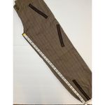 H&M Chocolate/Beige Plaid Zipper Design Cargo Pants Sz 10 Women Photo 6