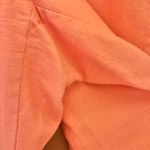 Liz Claiborne Lizsport Wrinkle Free Michaela Linen Trouser Pants Orange Pink 12 Photo 5