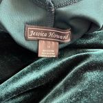 Jessica Howard  GREEN Velvet Knee Shift Dress, Size 14 EXCELLENT! Photo 6