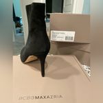 BCBGMAXAZRIA New  Black Parma Goat Leather Heeled Booties, 8.5 Photo 1