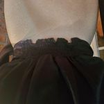 ZARA RUNWAY CROPPED FAUX WRAP FRONT PUFFY SLEEVE SILK BLOUSE SZ L Photo 3