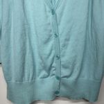 Lane Bryant  Women’s Cardigan Light Blue Size 18/20 Button Front 3/4 Sleeve Photo 3
