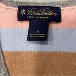 Brooks Brothers  Women’s V Neck Striped Cashmere Pullover Sweater size Medium Photo 5