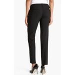 Theory  Pants Womens Size 8 Ines Tailor Black Wool Blend Dress Trouser Photo 3