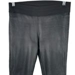 Goldsign Zebra Black Coated Skinny Leggings Jegging Size 27 Photo 3