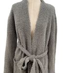 SKIMS  Cozy Knit Boucle Robe Short Smoke Gray Size Large / XL Photo 4