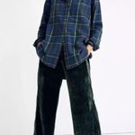 Madewell  Green Velvet Huston Pants Size Large Comfortable Wide Leg Lagenlook Photo 3