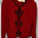 Koret Black‎ Sweater Dress with Cardigan Sweater Cover Photo 0