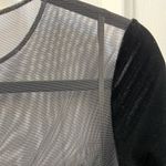 Vera Wang Dress Cap Sleeve Black Velvet Sheer detail Size 2 Photo 2