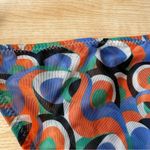 Solid & Striped Iris Printed Side Tie Mesh Bikini Bottom in Optic Swirl - Large Photo 9