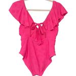 Trina Turk NWT Monaco Ruffle Over The Shoulder
One Piece Swimsuit, Sz 8 Photo 6