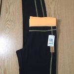 Energie New Women’s  Leggings Stretchy Soft Black/Light Orange Size Medium Photo 4