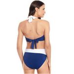 Ralph Lauren LAUREN Bel Aire Bandeau Halter Bikini Top High-Waist Bottom Navy XS Photo 1