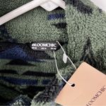 Bloomchic Green Black Sz 10 Aztec‎ Print Sherpa Fleece Jacket Full Zip Cozy Fall Photo 2