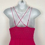 Free People  One Adella Lace Slip Mini Dress Rose Hypnotic Hot Pink Fuchsia XS Photo 8