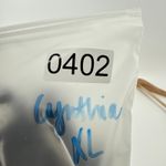 Cynthia Rowley Black White Tropical Leaf Print Square Neck Linen Blouse Top XL Photo 9