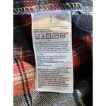 Old Navy Red/White Plaid Flannel Boyfriend Button Up Long Sleeve Shirt Size L Photo 5