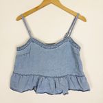 Madewell  Denim Peplum Cami in Rathmore Wash Photo 3