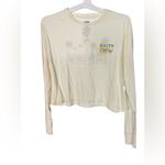 Salty Crew  Cream Crop Top with Colorful Logo Photo 1