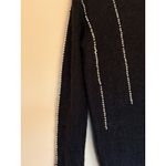 Marciano‎ Los Angeles Black Mohair Sweater White Pearl Bead Detail Womens Small Photo 3