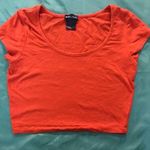 Wet Seal Women’s Short Sleeve Orange Crop Top Size M Photo 0