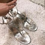 Nine West Y2K transparent strap rhinestone heels Photo 1
