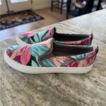 Sperry Pink and Green Tropical Print Sneakers Photo 5