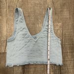 PacSun LA Hearts by Blue Ribbed Crop Tank Top Lettuce Hem V-Neck Women's M Y2K Photo 2