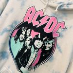AC/DC Blue Cloud Tie Dye Hoodie Graphic Size small unisex Photo 1