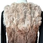 Love Token  Rex Rabbit Ombré Fur Vest, Sz S Photo 7