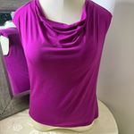 Sunny Leigh  Fuchsia Drape Neck Tank Top Photo 12
